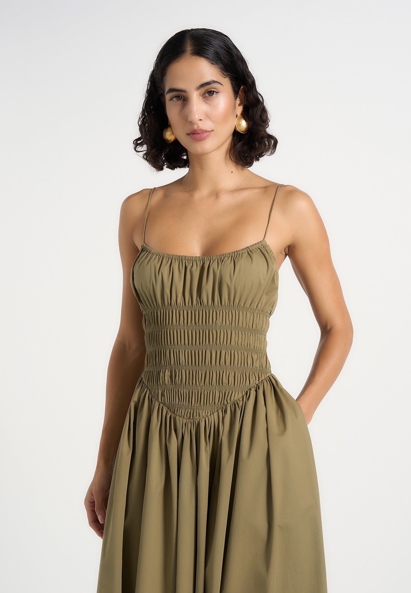 elva-smocked-waist-cotton-maxi-dress-khaki