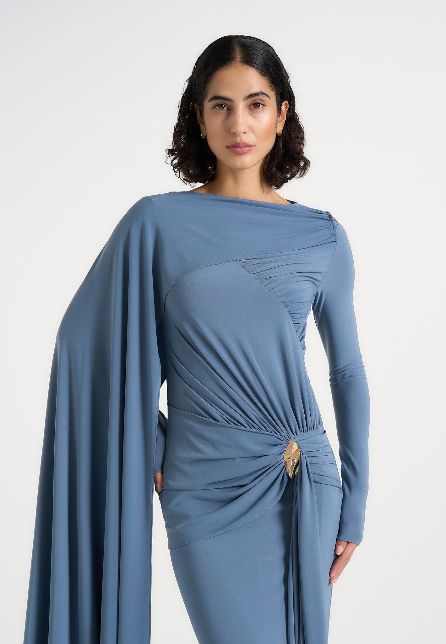 edena-asym-ruched-draped-maxi-dress-blue