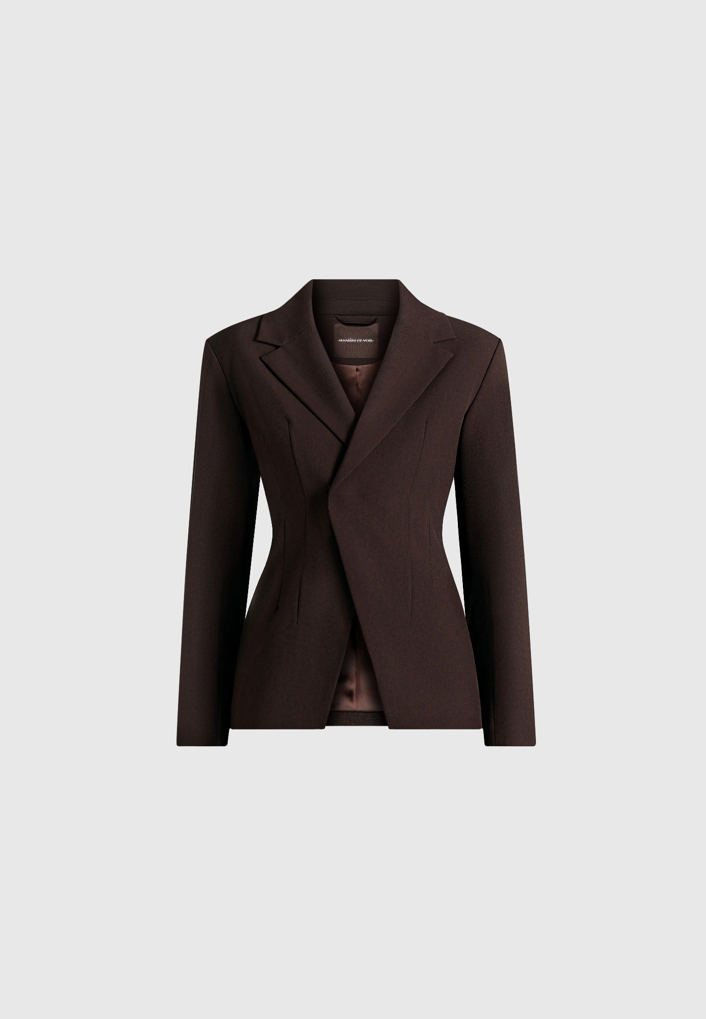 beatrice-tailored-cinched-blazer-dark-brown