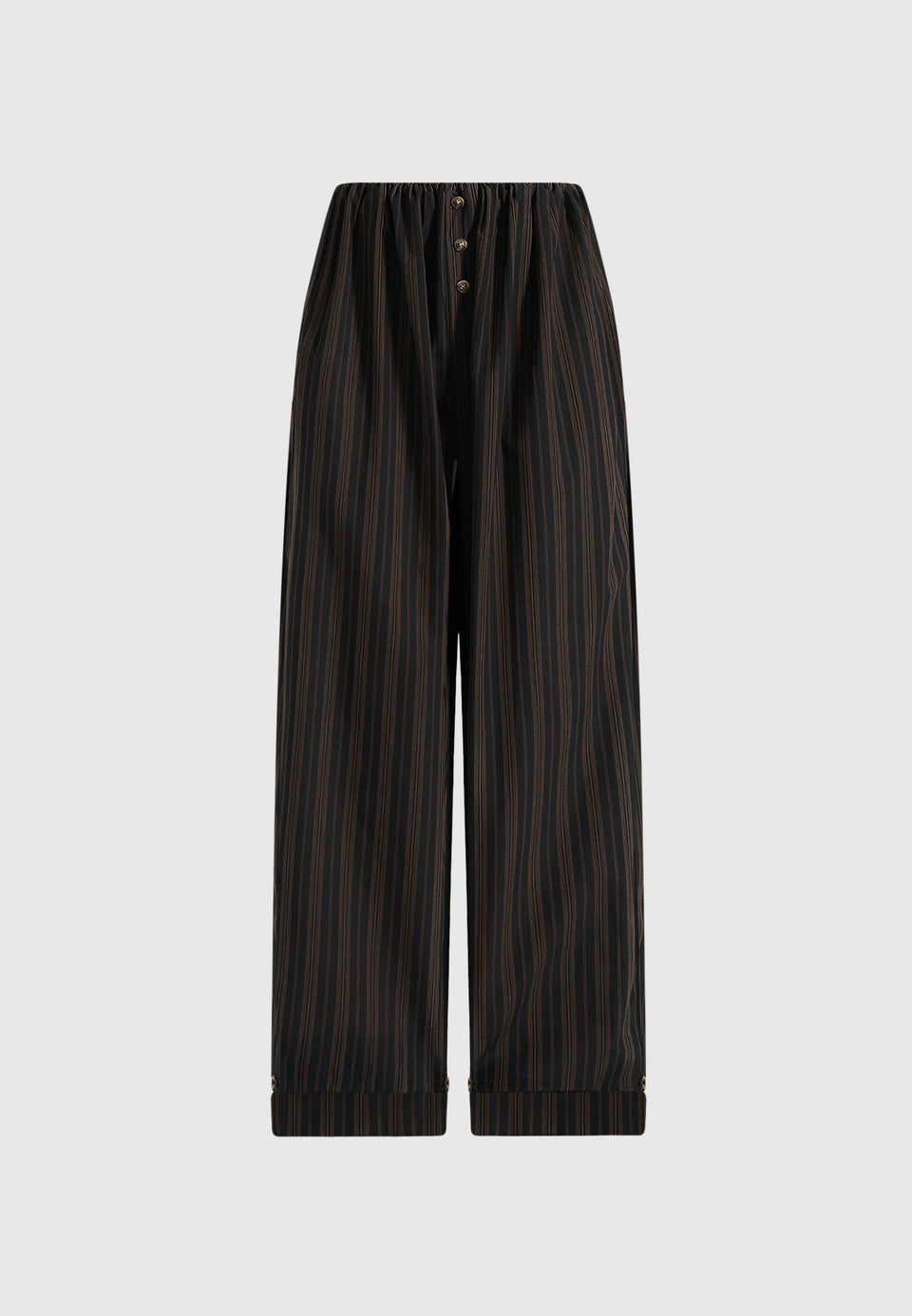 ivanna-elasticated-wide-leg-striped-cotton-trousers-black-brown