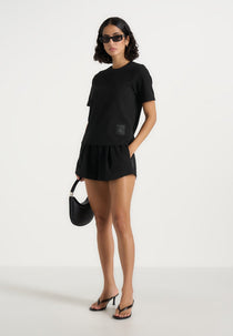 TS002 - Short Sleeve Cotton T-Shirt - Black