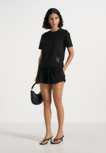TS002 - Short Sleeve Cotton T-Shirt - Black