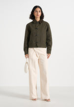 nino-clasp-detail-contrast-stitch-gabardine-jacket-olive