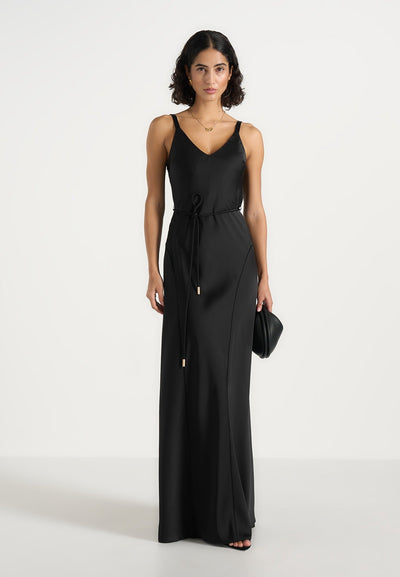 saffron-satin-belted-maxi-dress-black