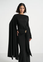 edena-asym-ruched-draped-maxi-dress-black