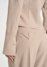 sonia-tailored-cinch-shirt-beige