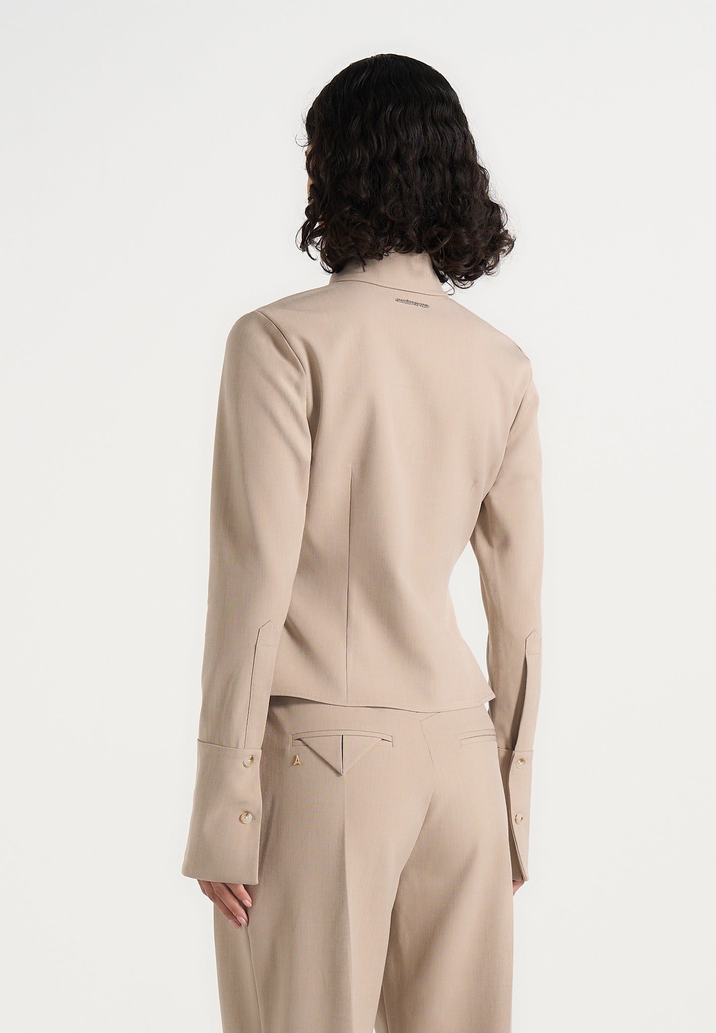 sonia-tailored-cinch-shirt-beige