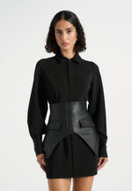 keira-corset-overlay-shirt-mini-dress-black