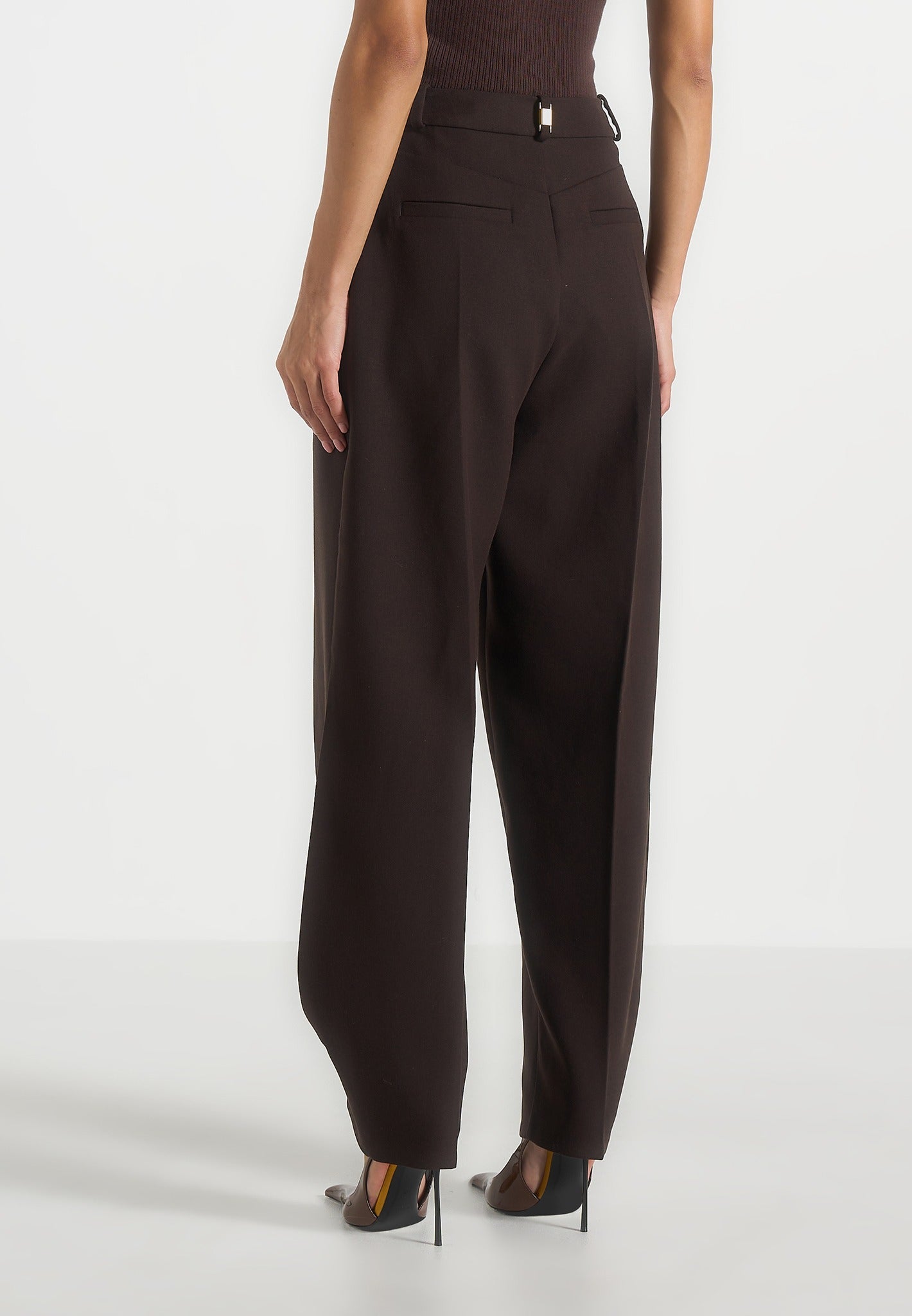 sophie-twist-leg-tailored-trousers-brown