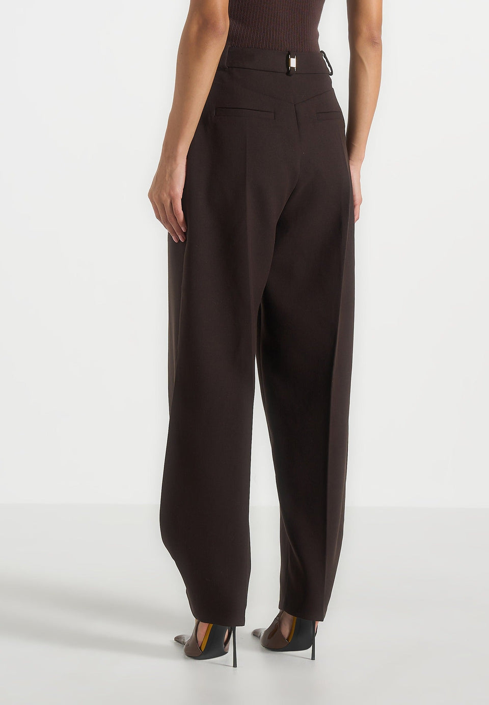 sophie-twist-leg-tailored-trousers-brown