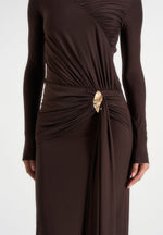 edena-asymmetric-ruched-draped-maxi-dress-brown