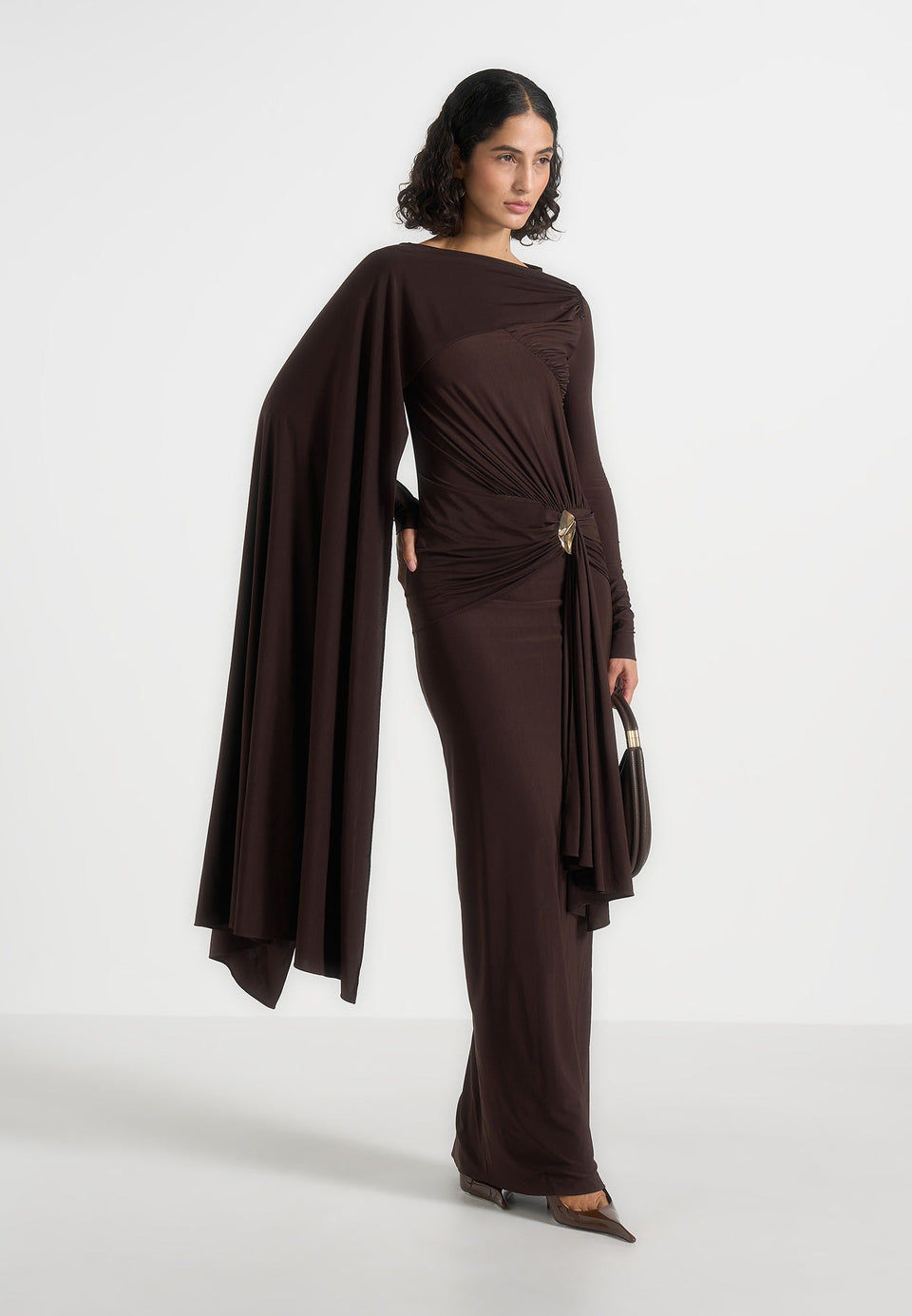 edena-asymmetric-ruched-draped-maxi-dress-brown