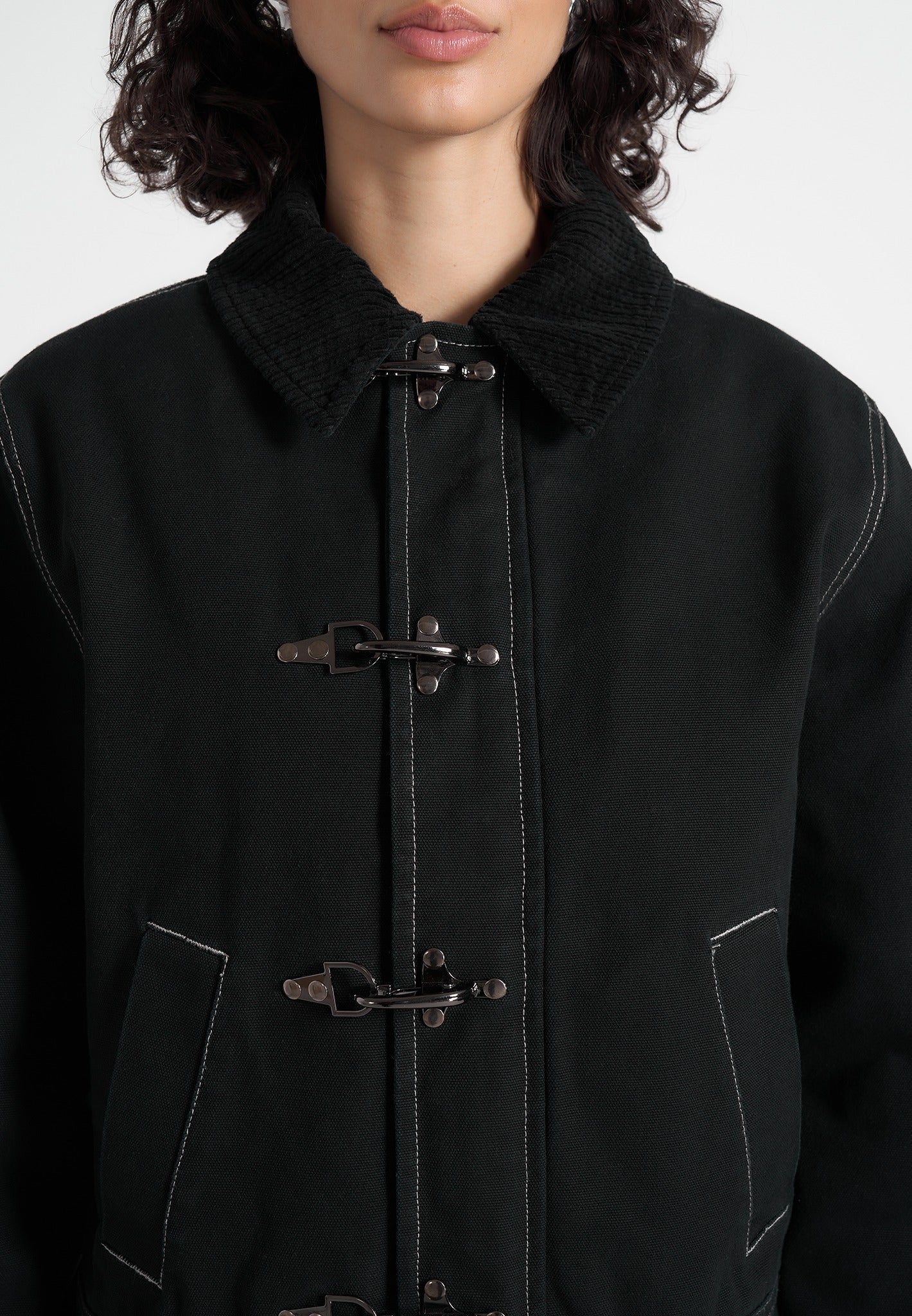 nino-clasp-detail-contrast-stitch-gabardine-jacket-black