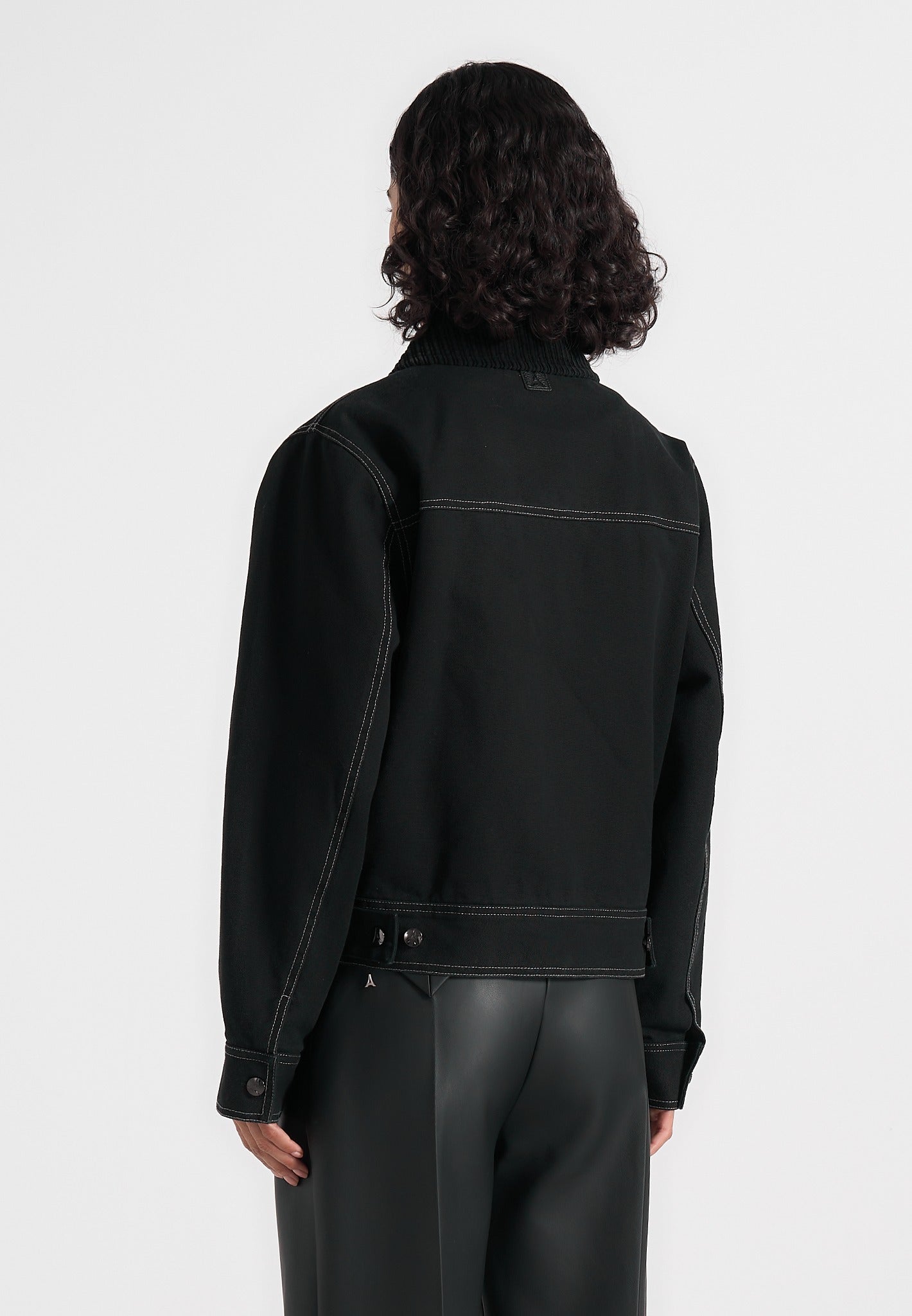 nino-clasp-detail-contrast-stitch-gabardine-jacket-black