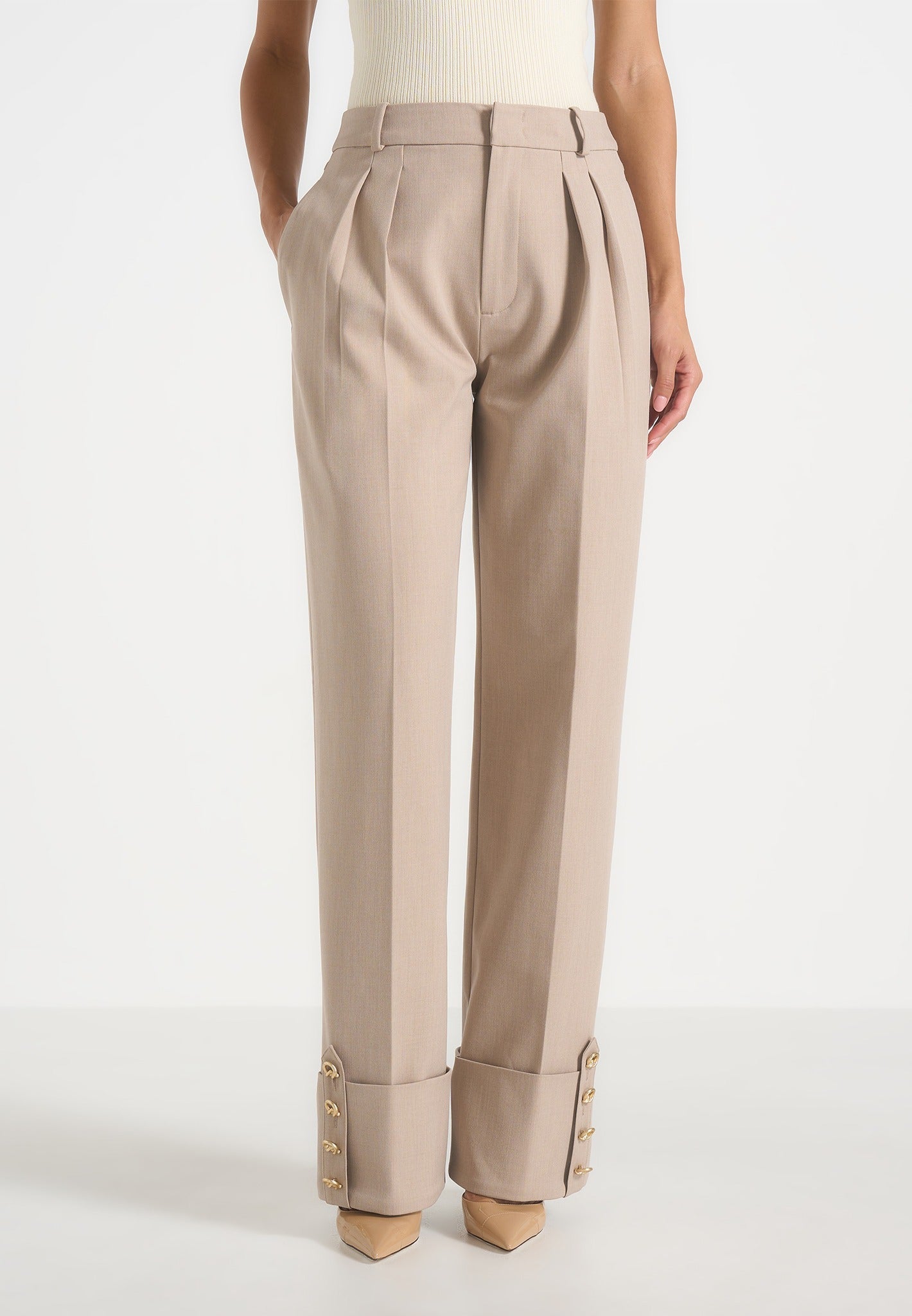 darlene-turn-up-detail-tailored-twin-pleat-trousers-beige 