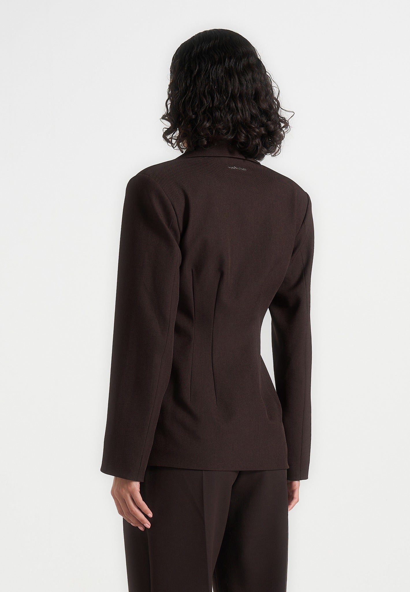 beatrice-tailored-cinched-blazer-dark-brown