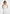 Faith - Cap Sleeve Corset Cotton Midi Dress  - White