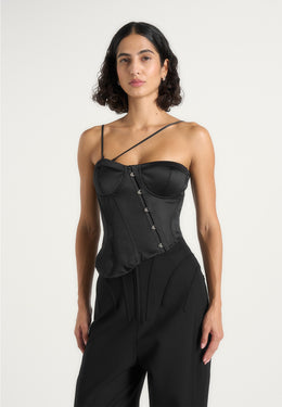 aurelia-asymmetric-satin-corset-top-black
