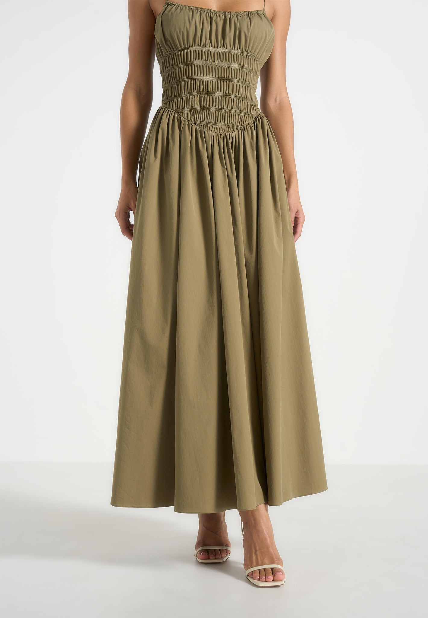 elva-smocked-waist-cotton-maxi-dress-khaki