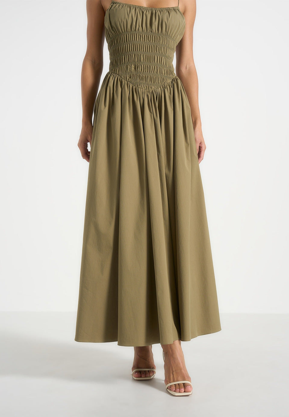 elva-smocked-waist-cotton-maxi-dress-khaki