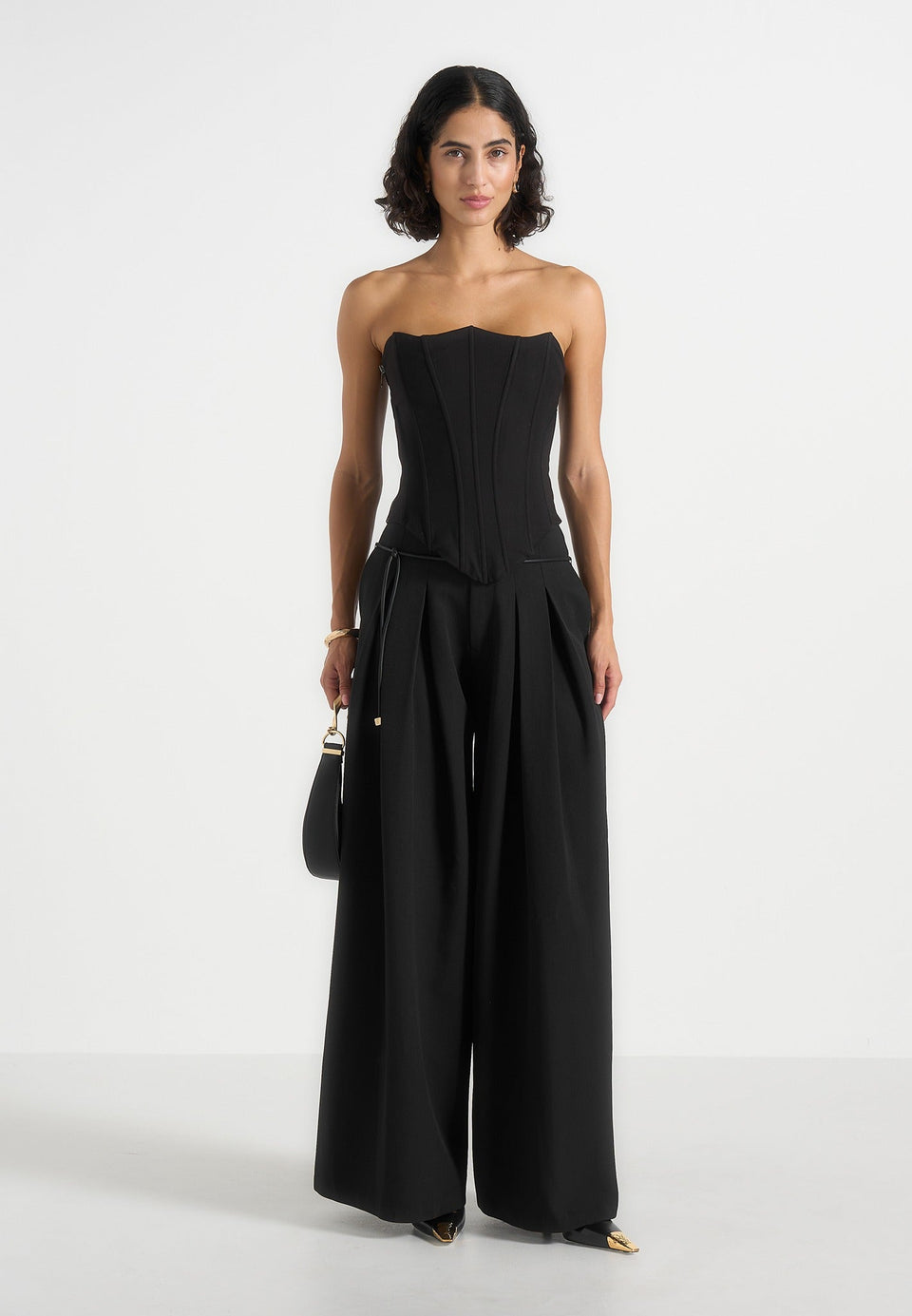 flora-box-pleat-wide-leg-belted-trousers-black