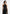 Fabienne - Metallic Ruched Halterneck Maxi Dress – Black