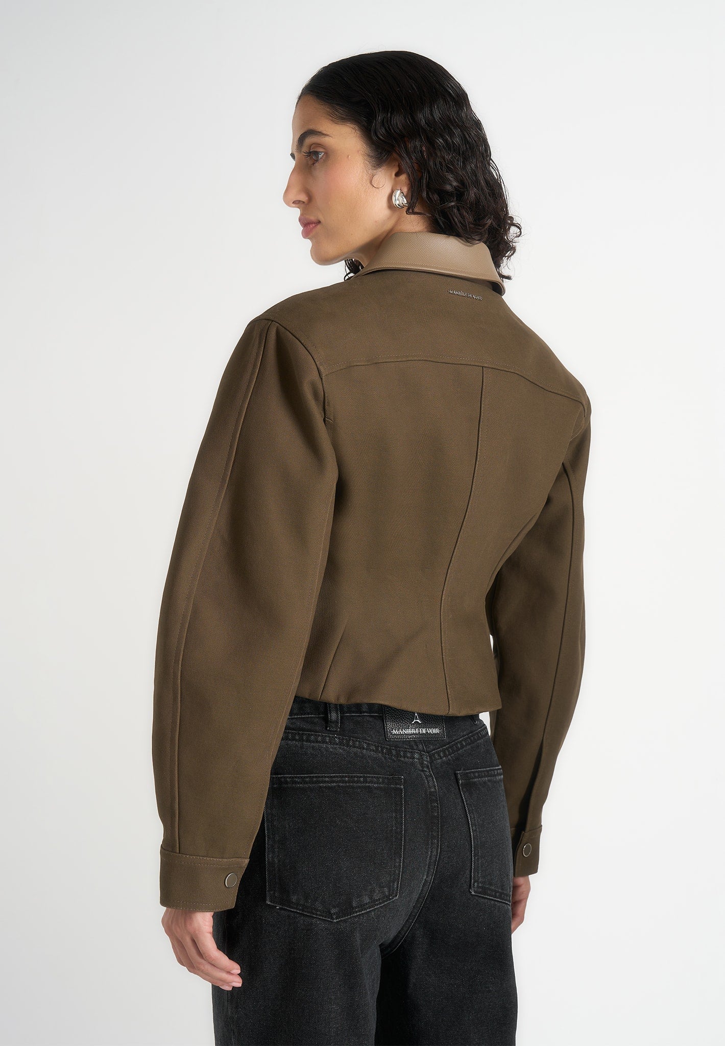 Sky - Hourglass Gabardine Jacket - Khaki