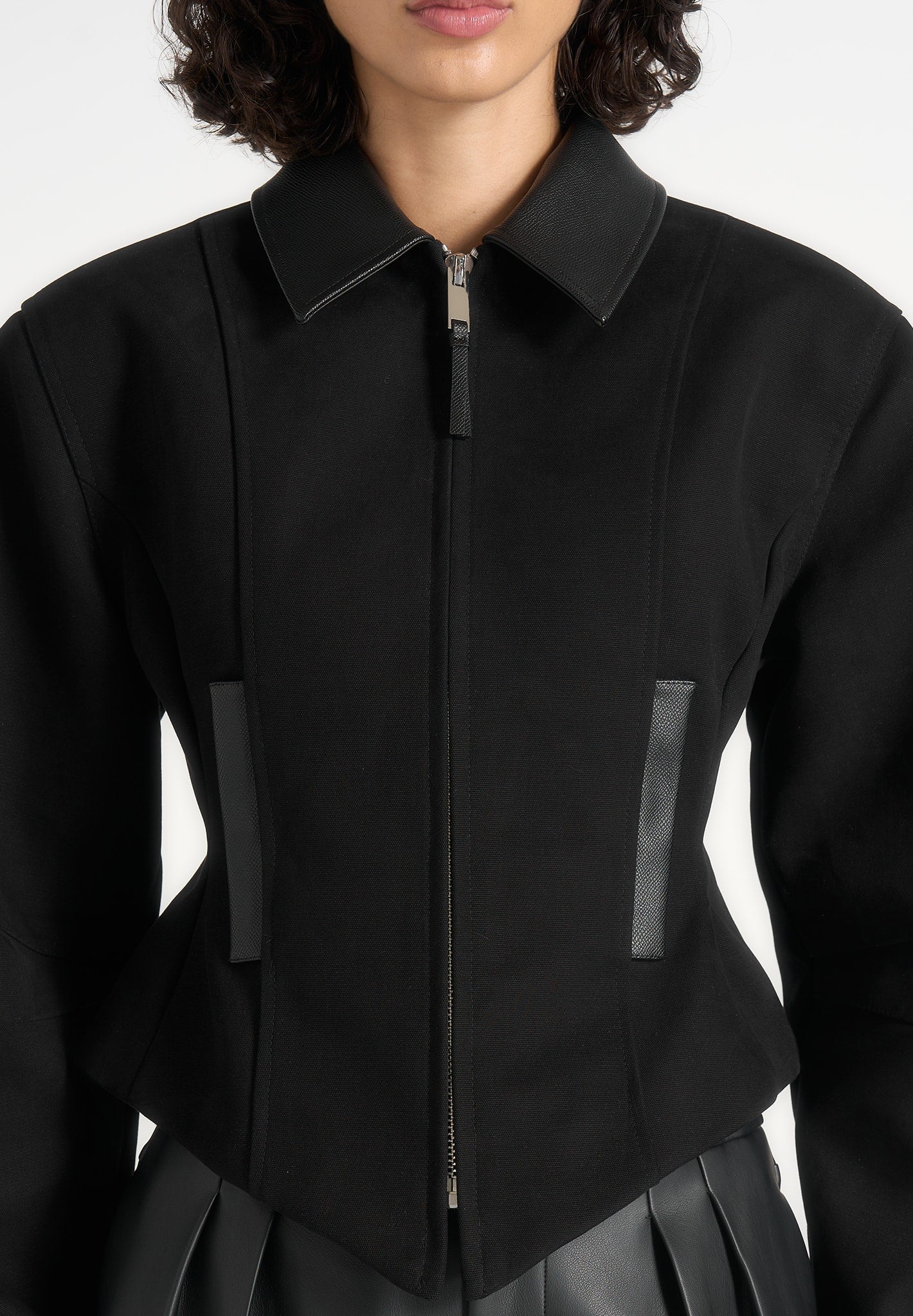 Sky - Hourglass Gabardine Jacket - Black