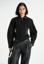 Sky - Hourglass Gabardine Jacket - Black