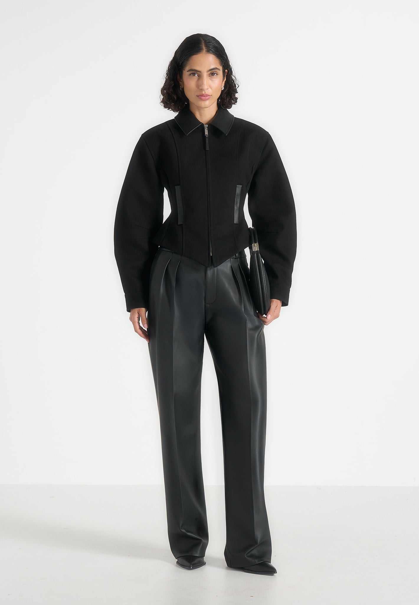 Sky - Hourglass Gabardine Jacket - Black