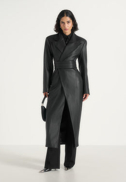 esma-leather-asymmetric-coat-with-cinch-belt-black