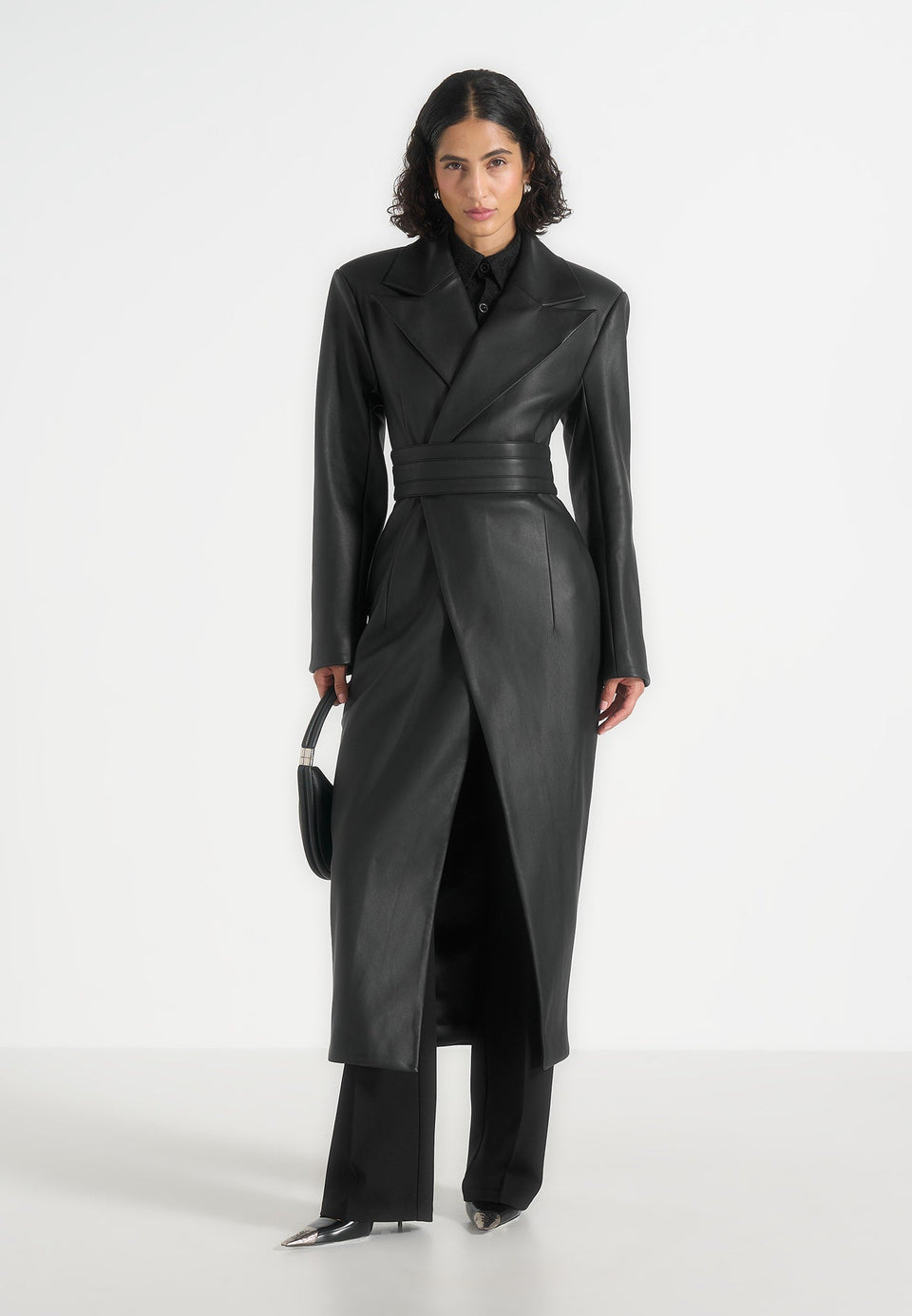 esma-leather-asymmetric-coat-with-cinch-belt-black