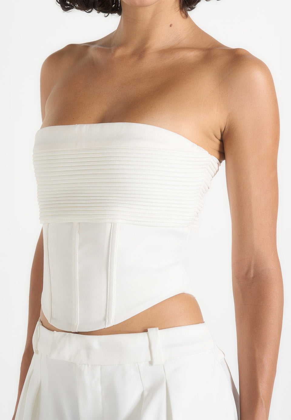 cora-satin-pintuck-bandeau-corset-top-off-white