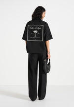 Alexis - Unisex Cote d'Azur Boxy Shirt - Black
