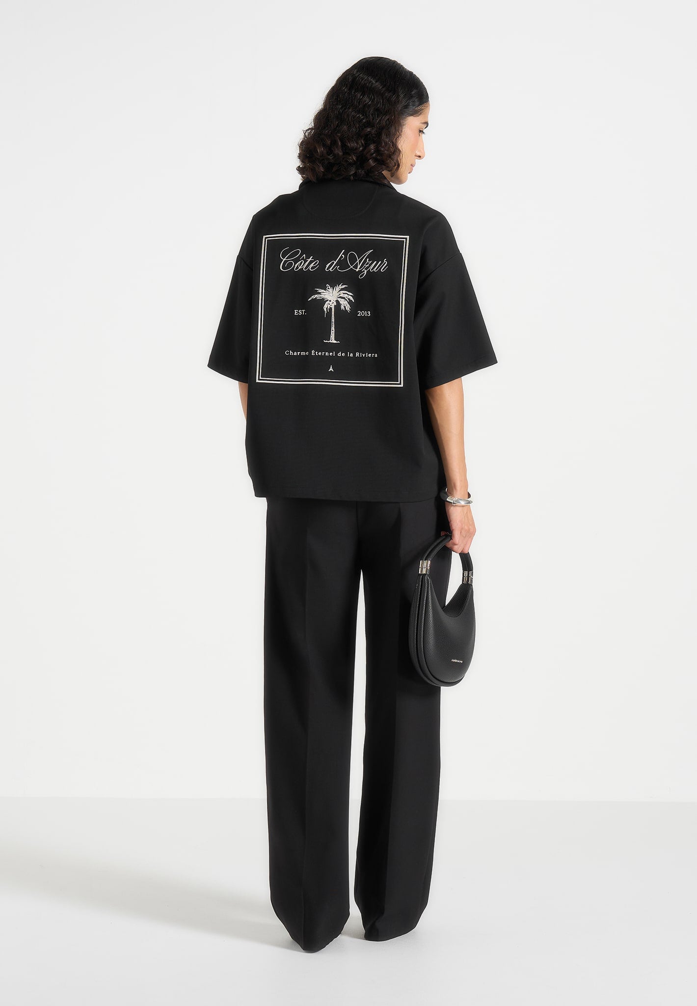 alexis-unisex-cote-dazur-boxy-shirt-black