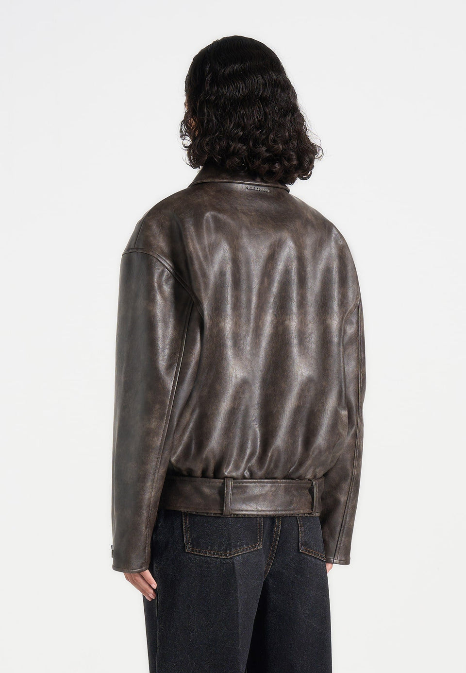 ezra-unisex-vintage-leather-belted-bomber-jacket-brown