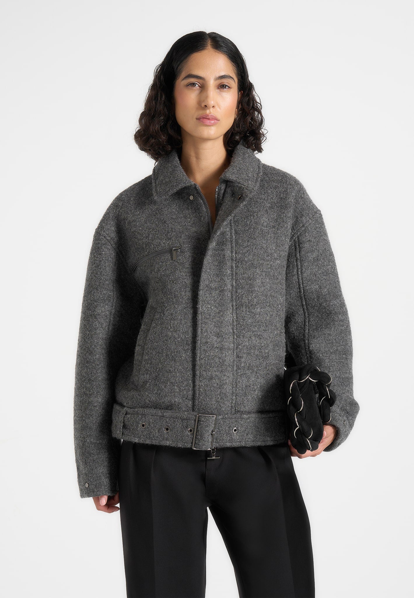 ezra-unisex-wool-belted-bomber-jacket-grey