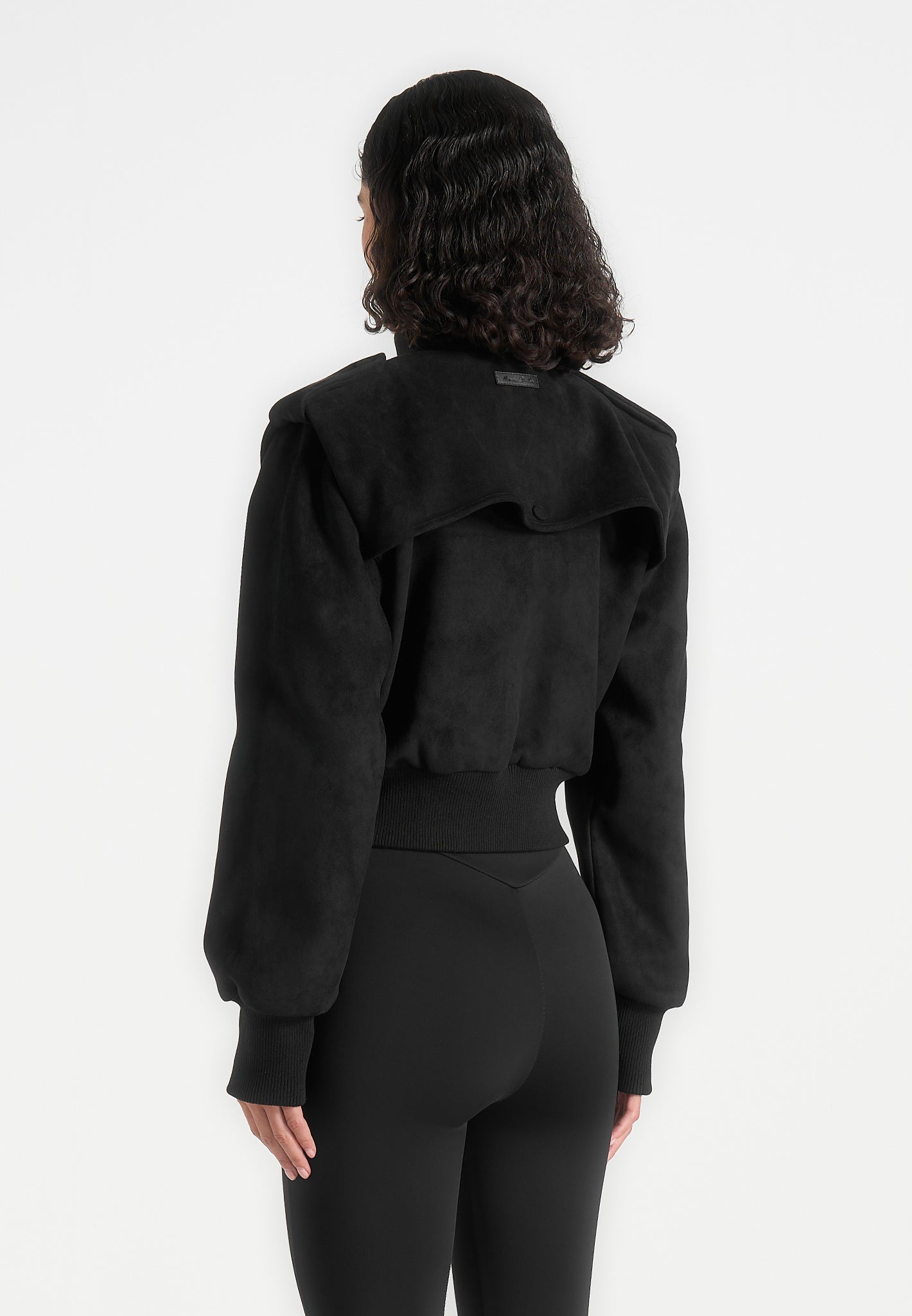 delfina-suede-layered-shoulder-cropped-bomber-jacket-black