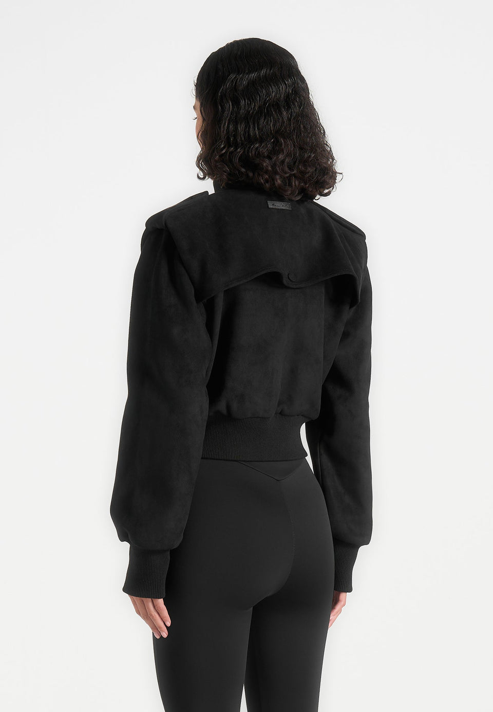 delfina-suede-layered-shoulder-cropped-bomber-jacket-black
