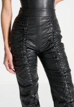 vegan-leather-ruched-trousers-black