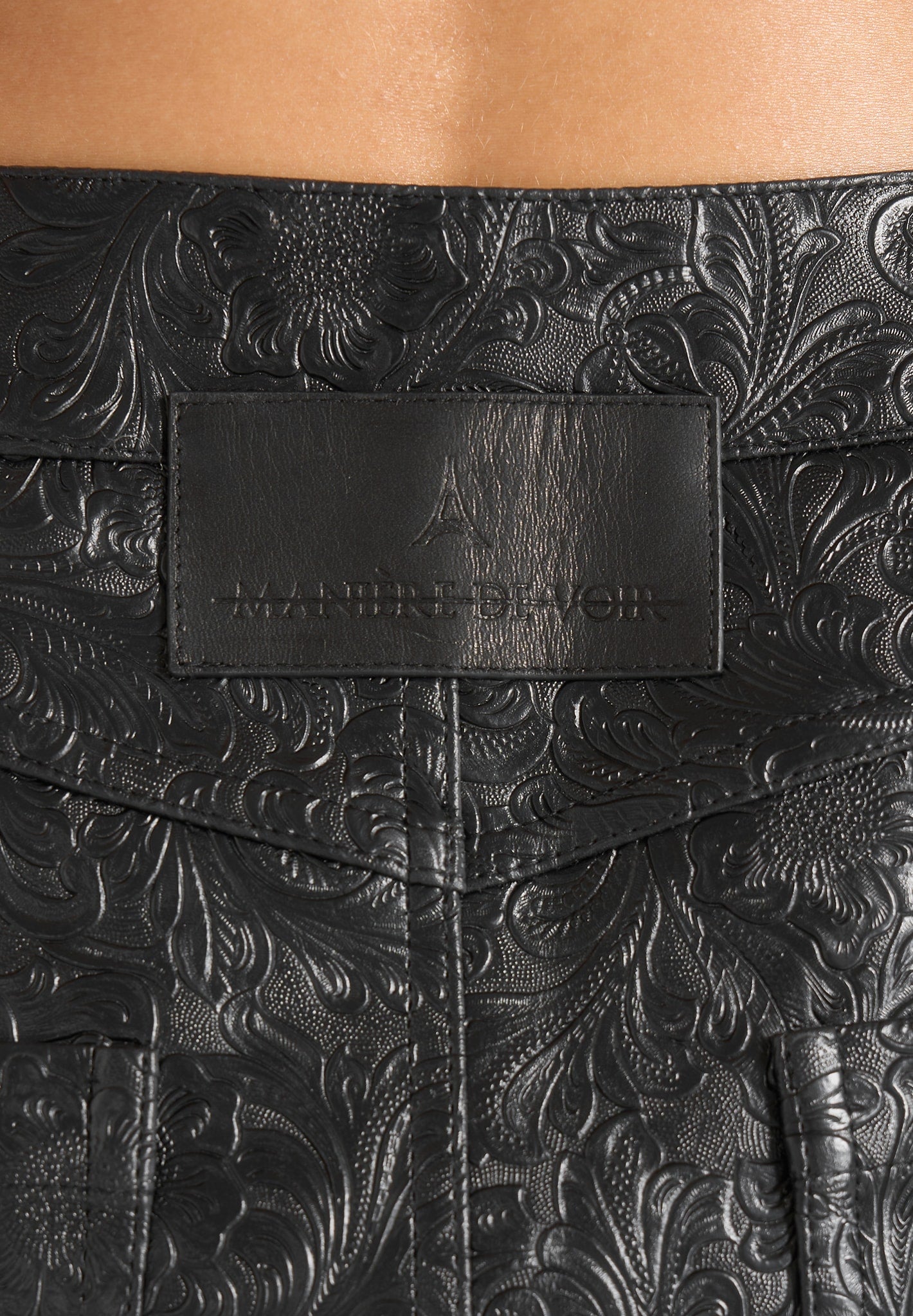 ruth-embossed-leather-mid-rise-trousers-black