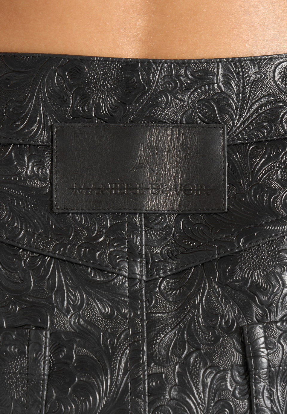 ruth-embossed-leather-mid-rise-trousers-black