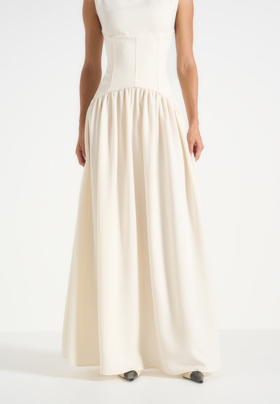 paige-boat-neck-corset-dress-cream