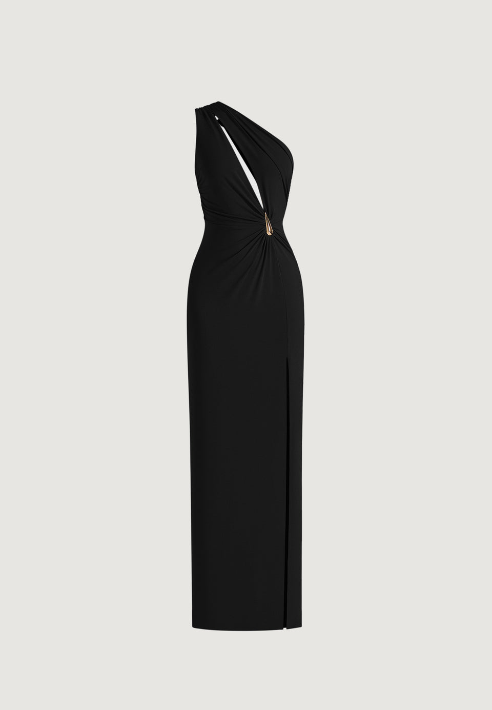 Vanessa Asymmetric Maxi Dress - Black