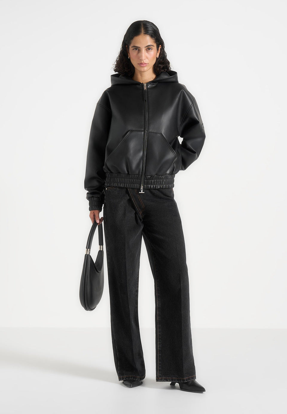 unisex-leather-cropped-hoodie-black1