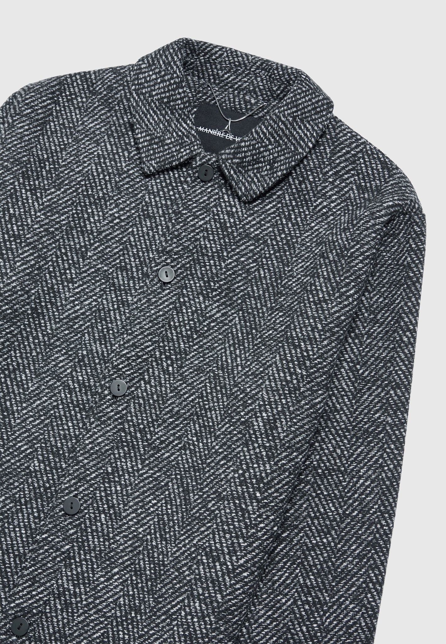 brushed-herringbone-shacket-black