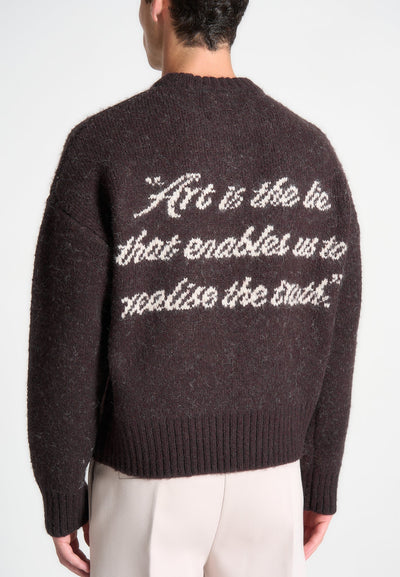 kamil-art-slogan-brushed-wool-knit-jumper-brown