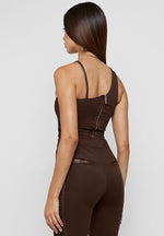 asymmetric-ruched-side-bodysuit-chocolate-brown