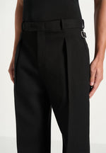 Dorian - Pleated Dress Pants - Black