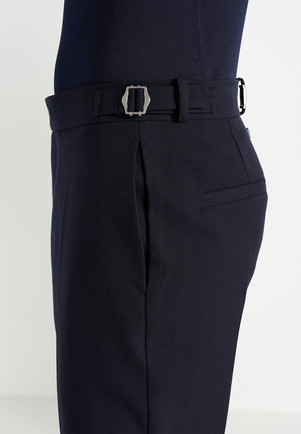 Hubert - Slim Fit Wool-Blend Tailored Pants - Dark Navy